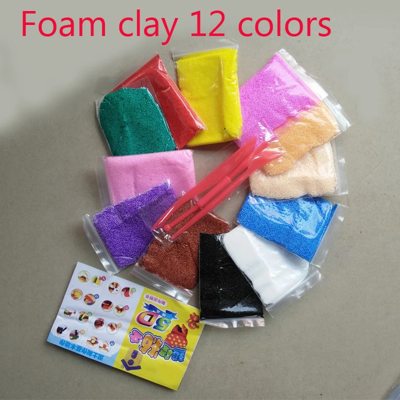 Fimo polymer clay 12 Colors Play foam Light Soft Colored Modeling Clay