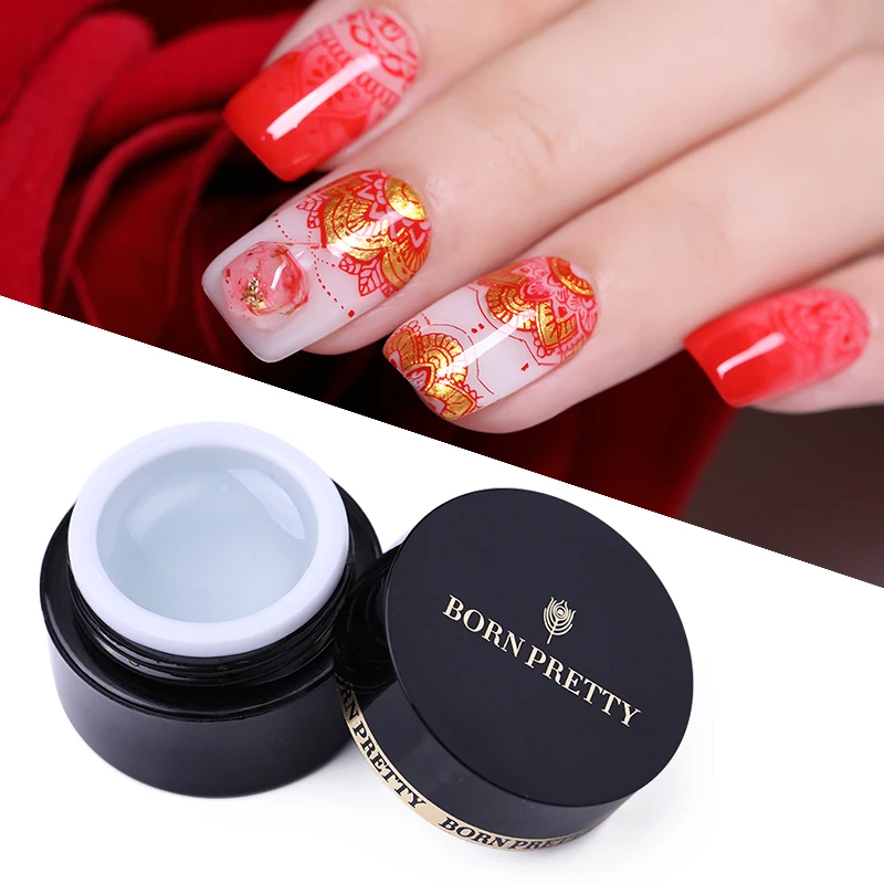 

BORN PRETTY 5ml Clear Transparent Gel Stick Rhinestones Nail Glue Nail DIY Manicure Tools For Nail Art Decoration