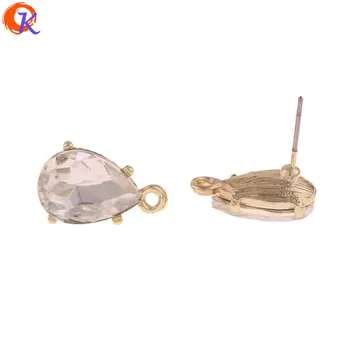 

Cordial Design 100Pcs 11*18MM Jewelry Accessories/Crystal Earring Stud/DIY Earring Making/Drop Shape/Hand Made/Earring Findings