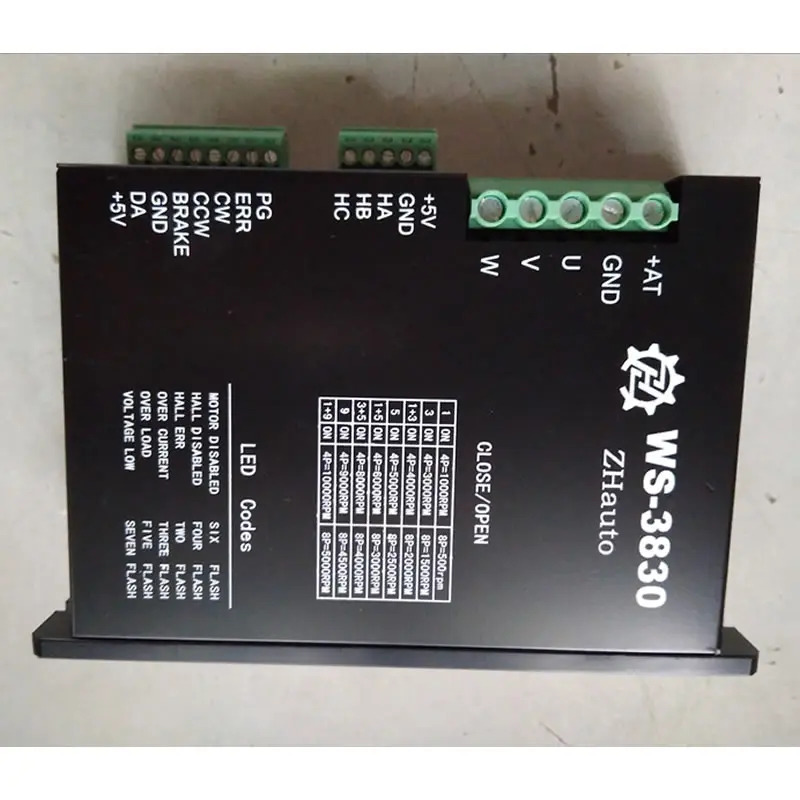 ZHauto WS-3830 бесщеточный низковольтный с драйвером холла 16VDC-50VDC ток привода 30A новой
