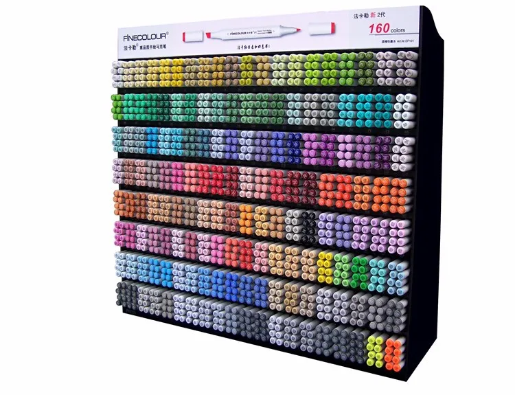 FINECOLOUR 160 цветов двуглавая краска Эскиз маркер ручка архитектура на спиртовой основе искусство маркеры набор манга рисунок