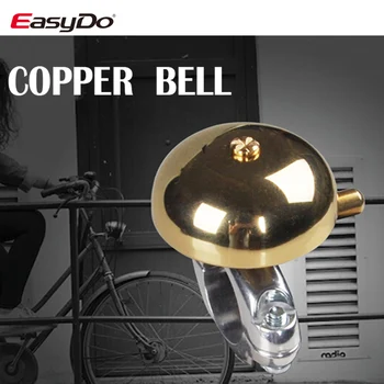 

Easydo MTB Road Bicycle Ring Bell Pure Copper Bell Handlebar Horns Classic Vintage Bell Sound Alarm Mountain Bike Accessories