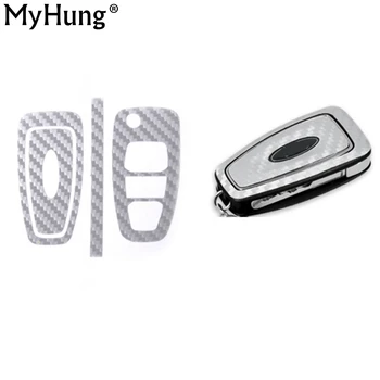 

3 Buttons Key Cover Case Sticker Decorative Carbon Fiber Key Shell for Ford Focus MK3 MK4 Kuga Escape 2012 2013 2014 2015 1Set