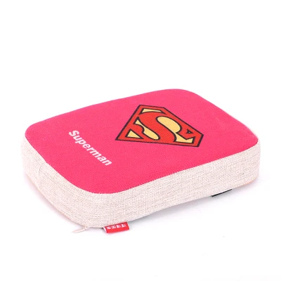 Pink Superman Подушка для подлокотника автомобиля из пены с эффектом памяти, универсальная мультяшная центральная консоль, подлокотники для автомобильного сиденья, чехлы для сидений, Бэтмен, Супермен - Название цвета: Pink Superman