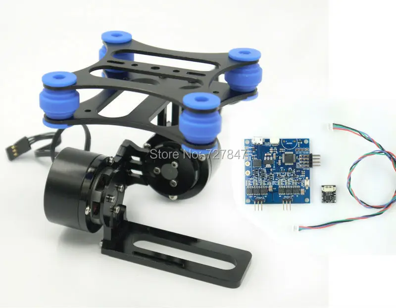 CNC Metal Brushless Gimbal Camera W/ Motors And BGC 3.1 Flight Controller For DJI Phantom Gopro 3 4