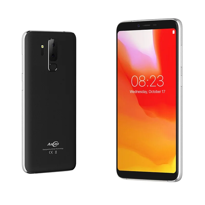 Allcall S5500 5500 мАч 3G смартфон 18:9 5,99 дюймов Android 8,1 MTK6580M четырехъядерный 2 Гб ОЗУ 16 Гб ПЗУ задняя двойная камера мобильный телефон - Цвет: Черный