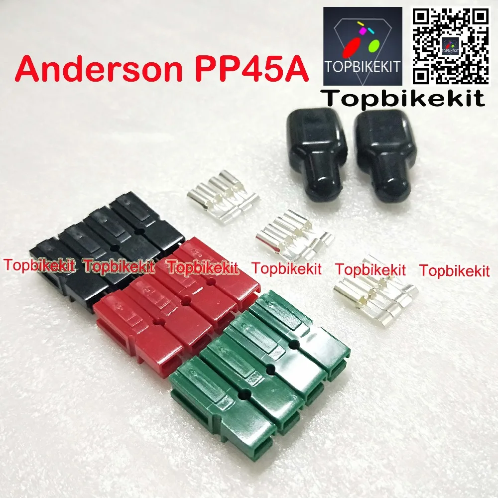 Perfect For Anderson 45A Powerp Power Connector Plug Red Black Green for Ebike Golf Car Ebike charger 3