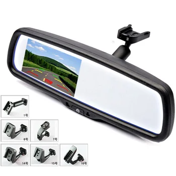 

4.3" TFT LCD Color Car Rear Rearview Mirror Monitor with Special Original Bracket 2 Video Input for Parking Assitance