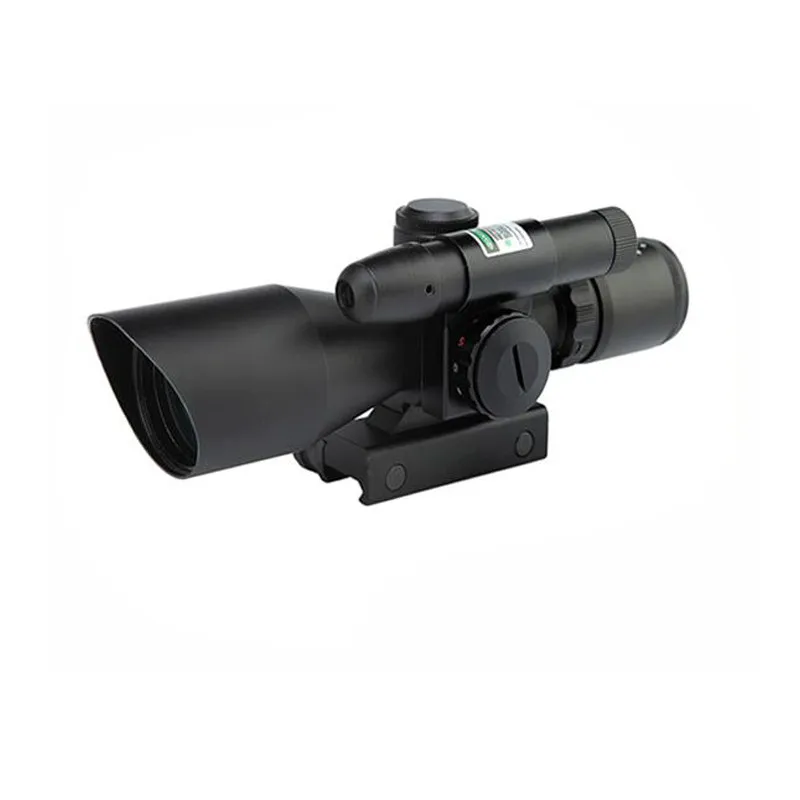 

2.5-10x40 Tactical Hunting Rifle Scope Mil-dot Dual Illuminated With Green Laser