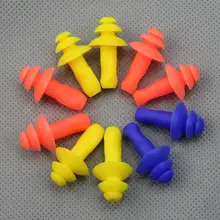 Hot 5 Pairs Soft Silicone Ear Plug Swimming Mushroom Water Sport Swim Earplug