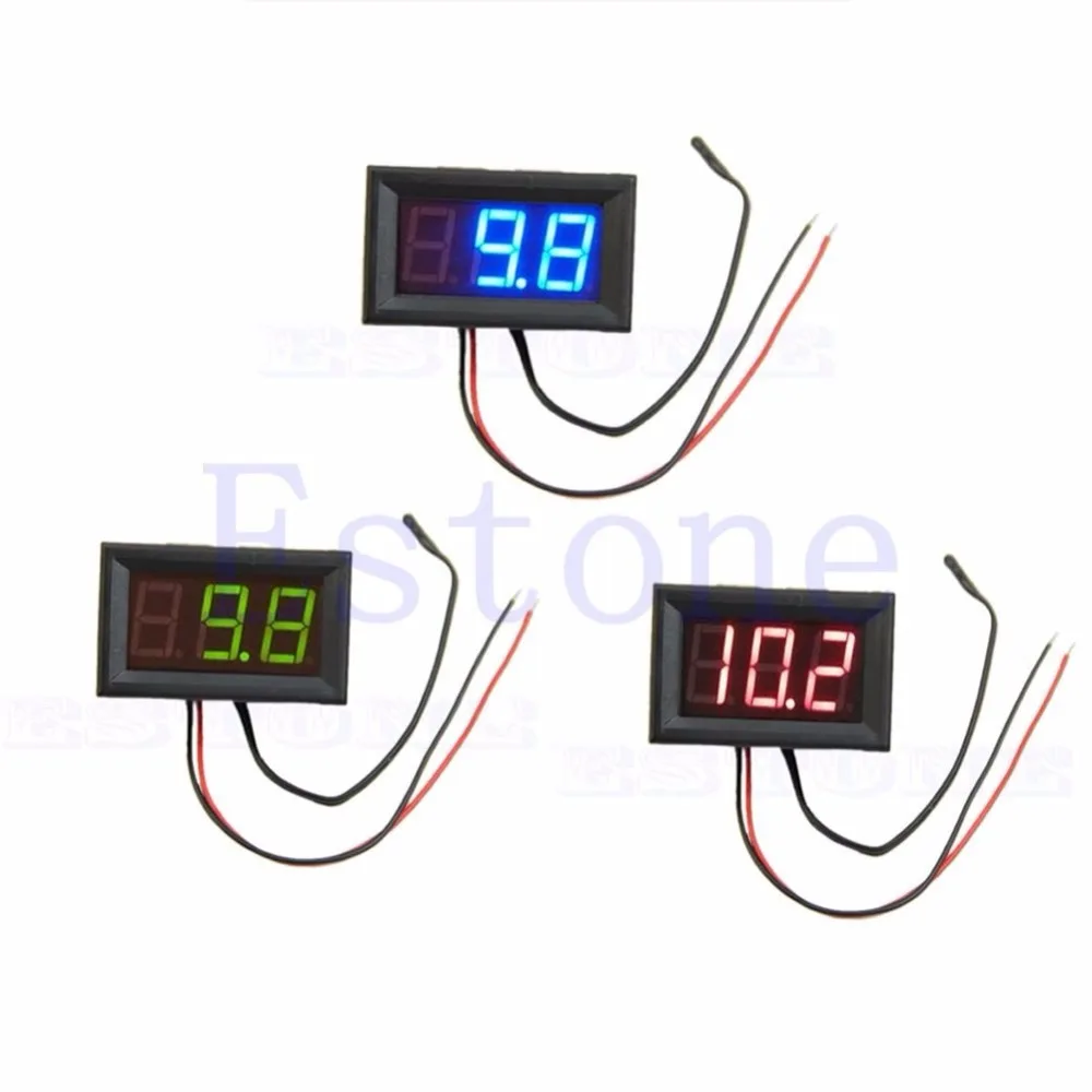 Digital LED 50 110C Thermometer Car Temperature Monitor Panel Meter DC 12v t15