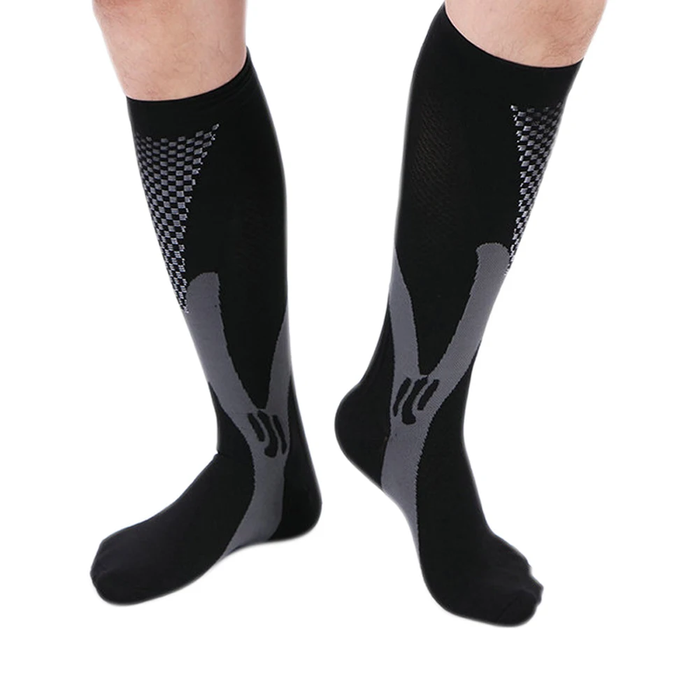 

Men Compression Socks Orthopedic Support Stockings Calf Guard Protector for Running Football Skiing BB55