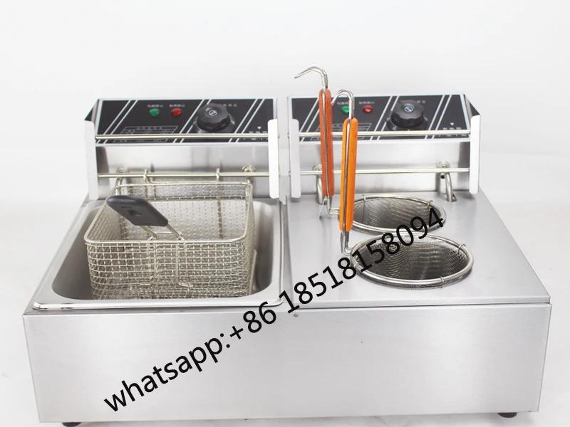 

Table top stainless steel electric pasta cooker with one tank fryer fast boiler