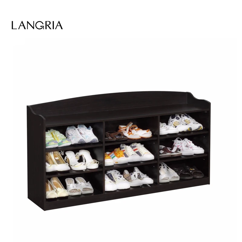 LANGRIA Brand 9Cube Shoe Rack Composite MDF Wood And Composite Board