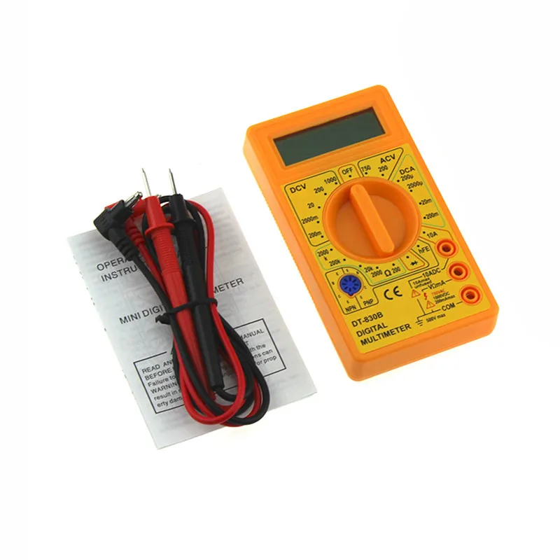 Prostormer Digital Multimeter Voltmeter Handheld Motorized Resistor Current Multifunction AC DC Tester Tool DT830D/PT832