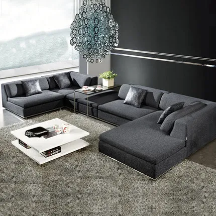 Northern European Living Room Corner Sofa Furniture With Poliester Northern European Living Room Corner Sofa Furniture With Poliester Fabric Bm035b