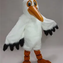 Роскошный водный костюм птицы Белый Поли Пеликан талисман костюм для взрослых, Герой мультфильма наряд костюм кунг-фу панды для вечеринок SW825