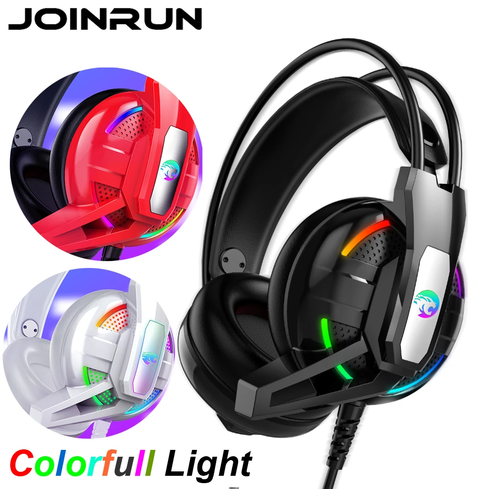 Internet cafe Gaming Headphone Stereo Earphones Headset Earphones with Microphone for PC Mobile Phone Game