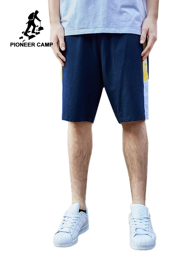 

Pioneer Camp Men's Running Shorts 100% cotton Summer Comfortable Workout Shorts Sweatpants Side Striped Men ADK902009