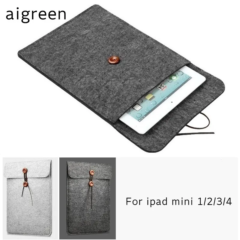 2020 Новый горячий шерстяной войлочный мешок для ipad mini 7 9 &quot 1/2/3/4 чехол iPad дюймов