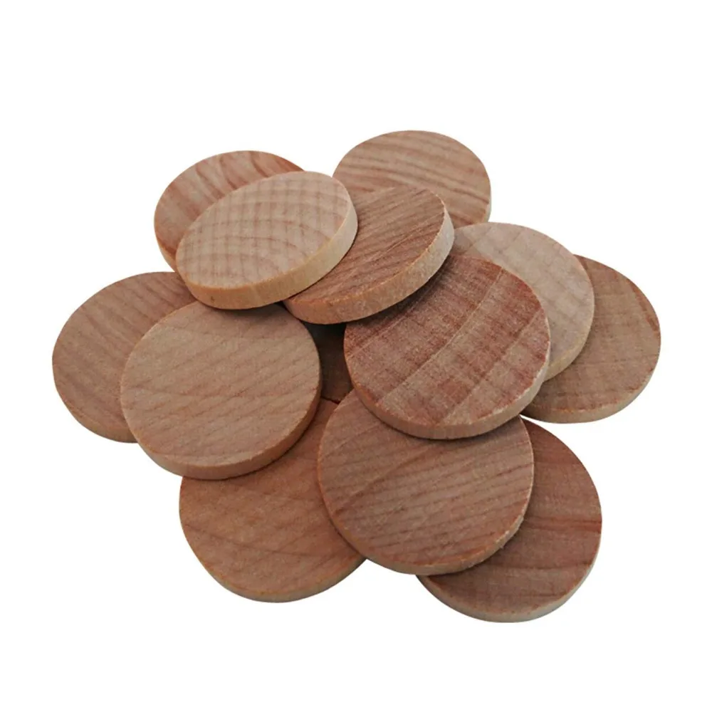 100 шт кусочков натурального дерева 1 дюйм необработанные круглые деревянные эти круглые деревянные монеты для художественных и ремесленных проектов, настольные игровые части