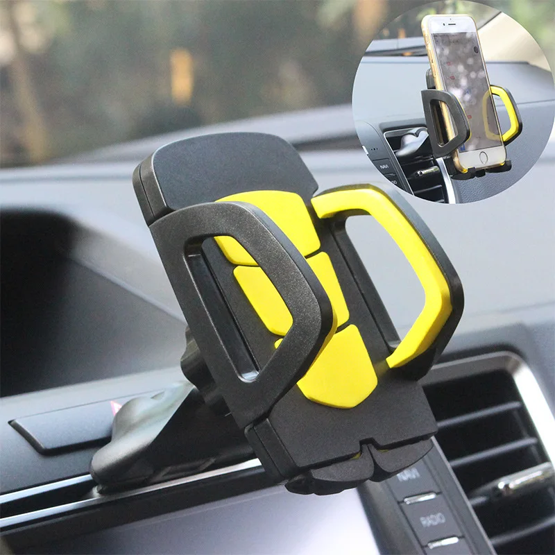 

2019 New360-degree rotating multi-function instrument panel air conditioning outlet CD port universal car phone holder wholesale