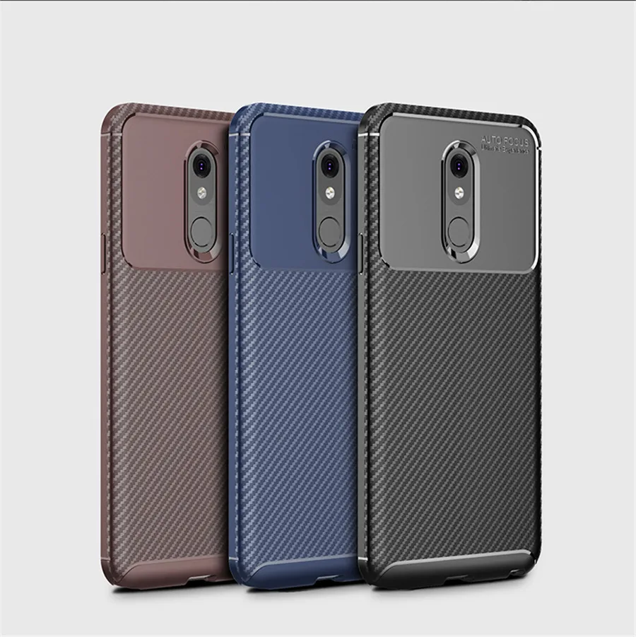 Для lg stylo 5 ударопрочный чехол из углеродного волокна для Мягкий силиконовый