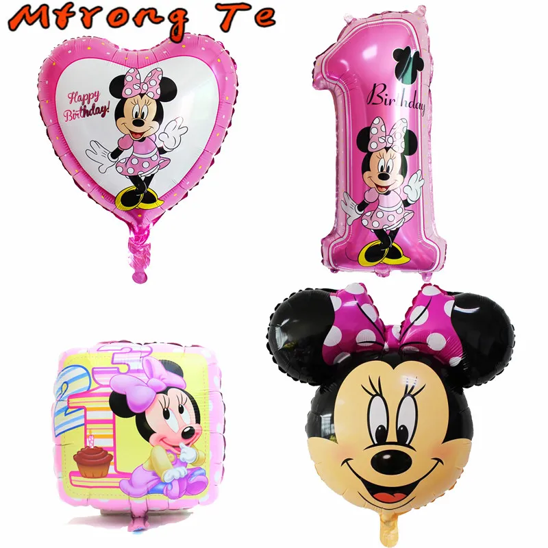 2 шт. Гигантские Воздушные шары в форме мыши Микки и Минни, воздушные шары из фольги для дня рождения, украшения для дня рождения, Классические игрушки в подарок