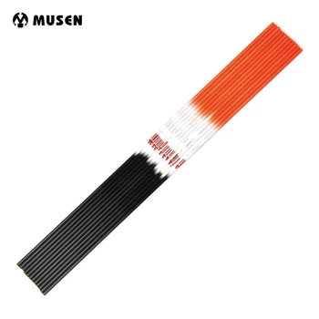 

Spine 400 Carbon Arrow Shaft 30.5 Inches Length with OD 7.6mm and Orange Black Color for Archery Hunting Shooting