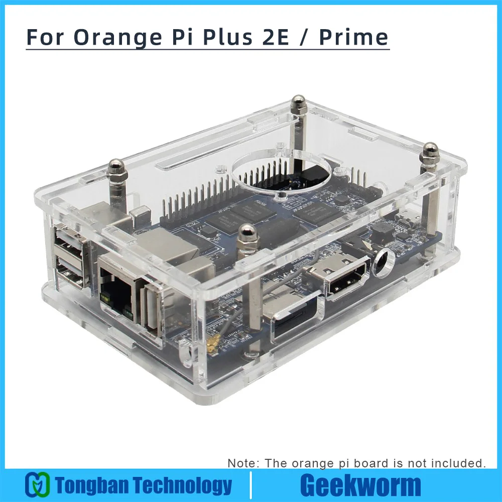 

Orange Pi Plus 2E / Prime Acrylic Case | Transparent Protective Shell Box for Orange Pi 2E Plus / Prime