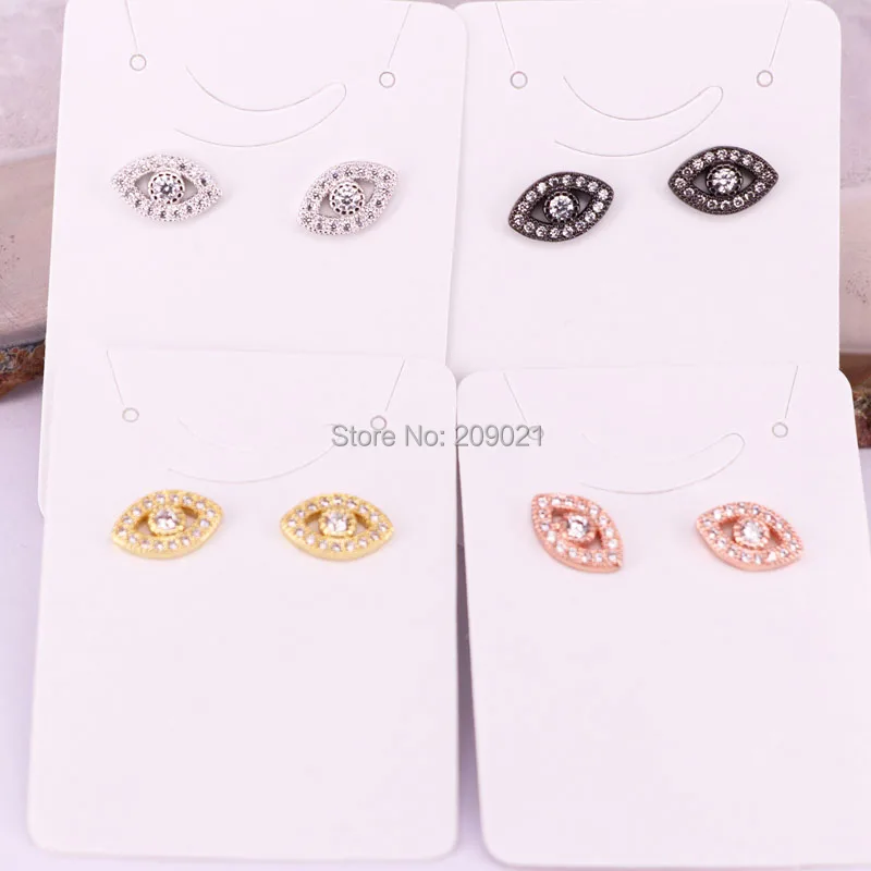 8 пар кубических циркониевых сережек высокого качества многоцветные блестящие мини серьги для глаз ювелирные изделия для женщин подарок