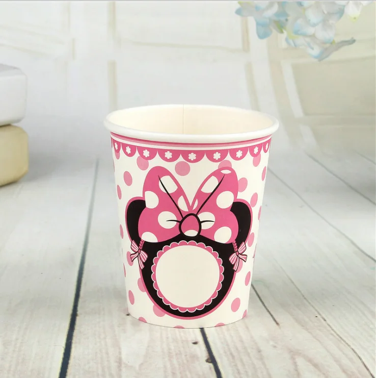 FANLUS Creative Princess Friendship Birthday Party Paper Cups Disposable Tableware (6pcs), Multi Color Party Supplies (15)