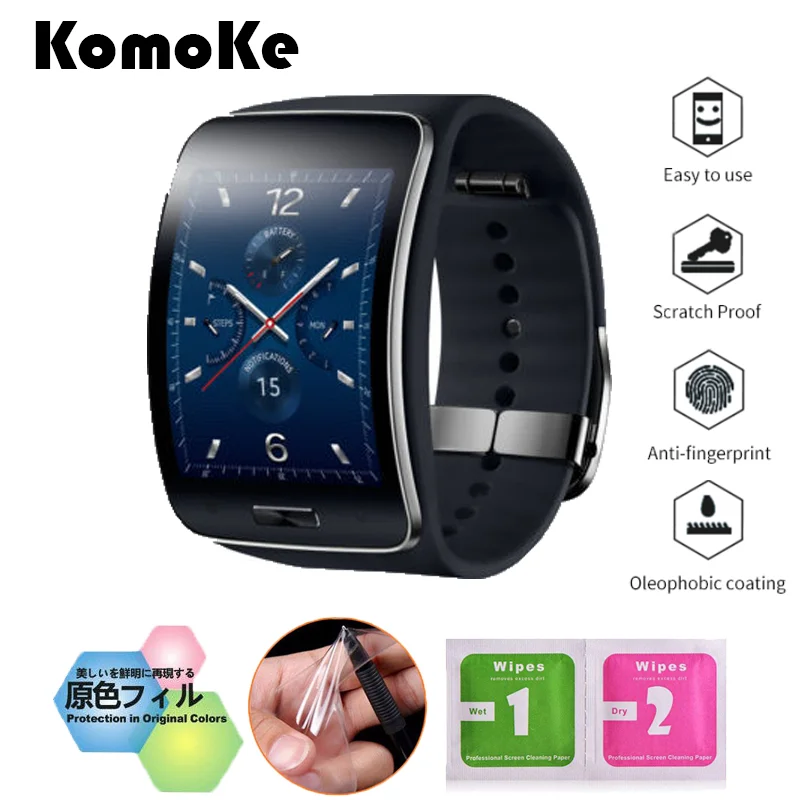 4Pcs/Lot(2Films+2Wipes) For Smart Watch Samsung Galaxy