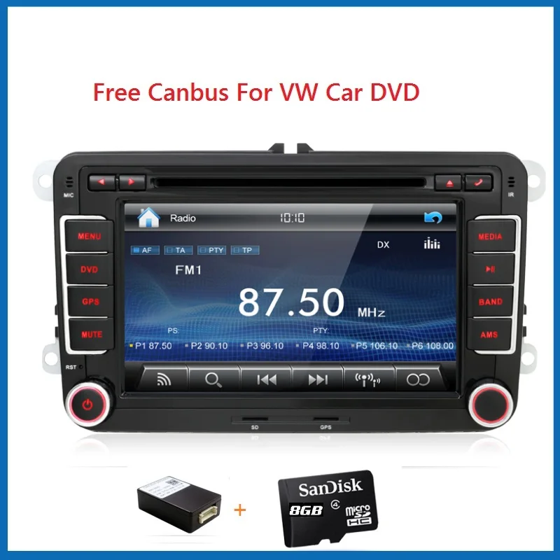 Wholesale! 2Din 7 Inch Car DVD Player for VW GOLF 5 6 POLO PASSAT CC JETTA TIGUAN TOURAN EOS SHARAN SCIROCCO TRANSPORTER T CADDY