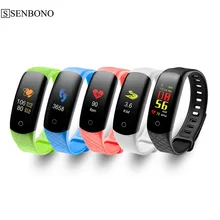 SENBONO Smart Armband Farbe Bildschirm Blutdruck Fitness Tracker gerät Herz Rate Monitor Smart männer frauen Band Sport mi band