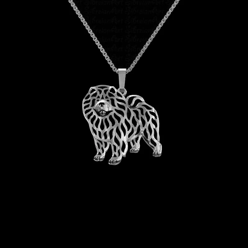 

Chow Chow Necklace Female/Male Gift Jewelry Pet Pendant free ship-12pcs/Lot(6 Colors Free Choice)