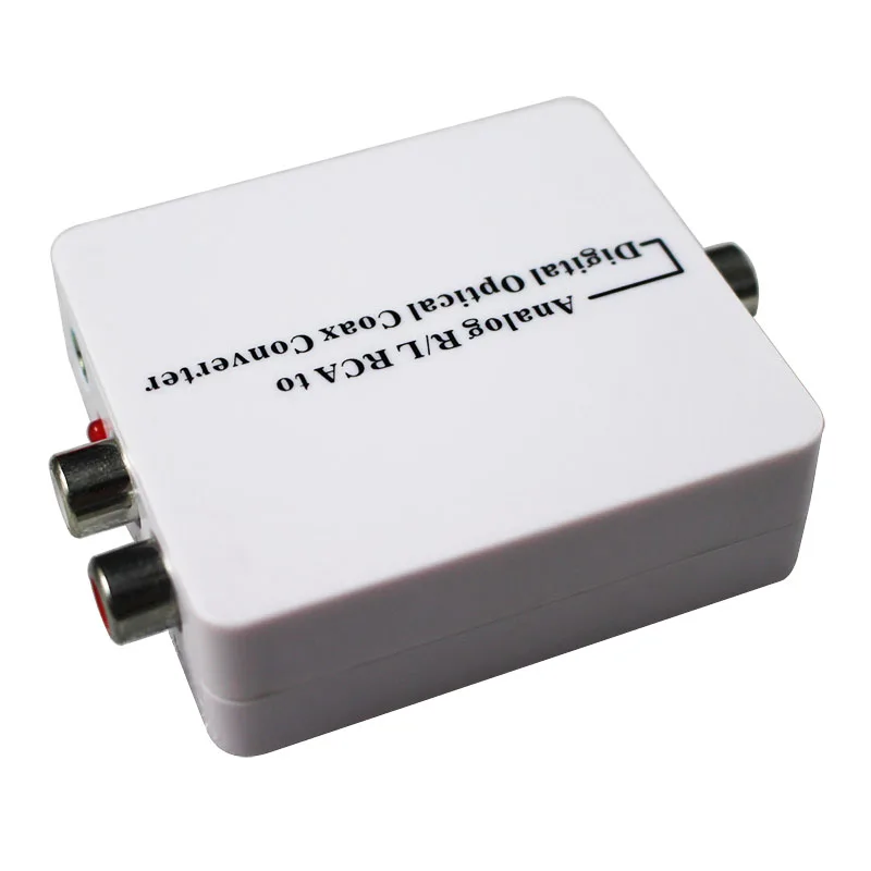 2 шт./лот высокое качество аналого-цифровой оптический коаксиальный Toslink сигнал RCA L/R аудио адаптер конвертер
