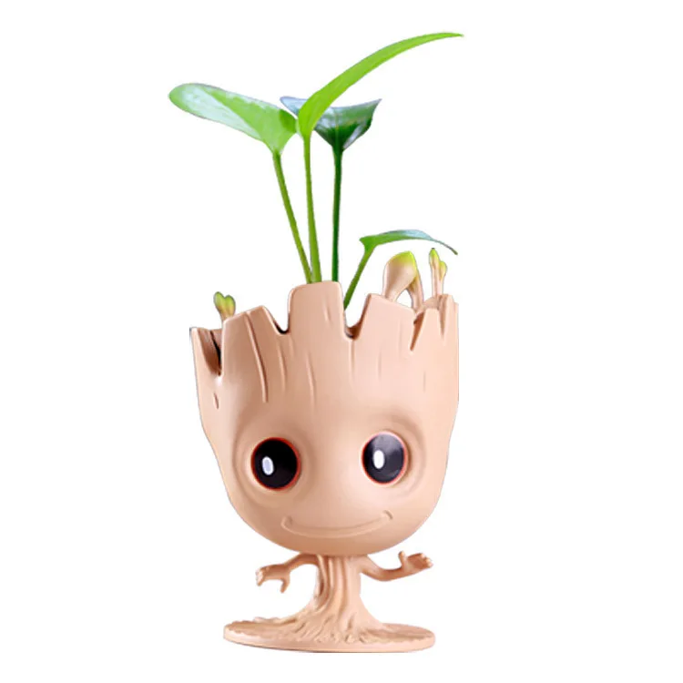 

Marvel Guardians of The Galaxy Cute Tree Groot Flowerpot Figures Model Toys Pen Container Gifts for Home Desk Decoration Gift