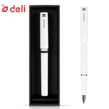 Deli Fountain Pens 0.5mm metal office business ink fountain pen for student stationery writing pens school & office supplies deli 2018 metal fountain pen school