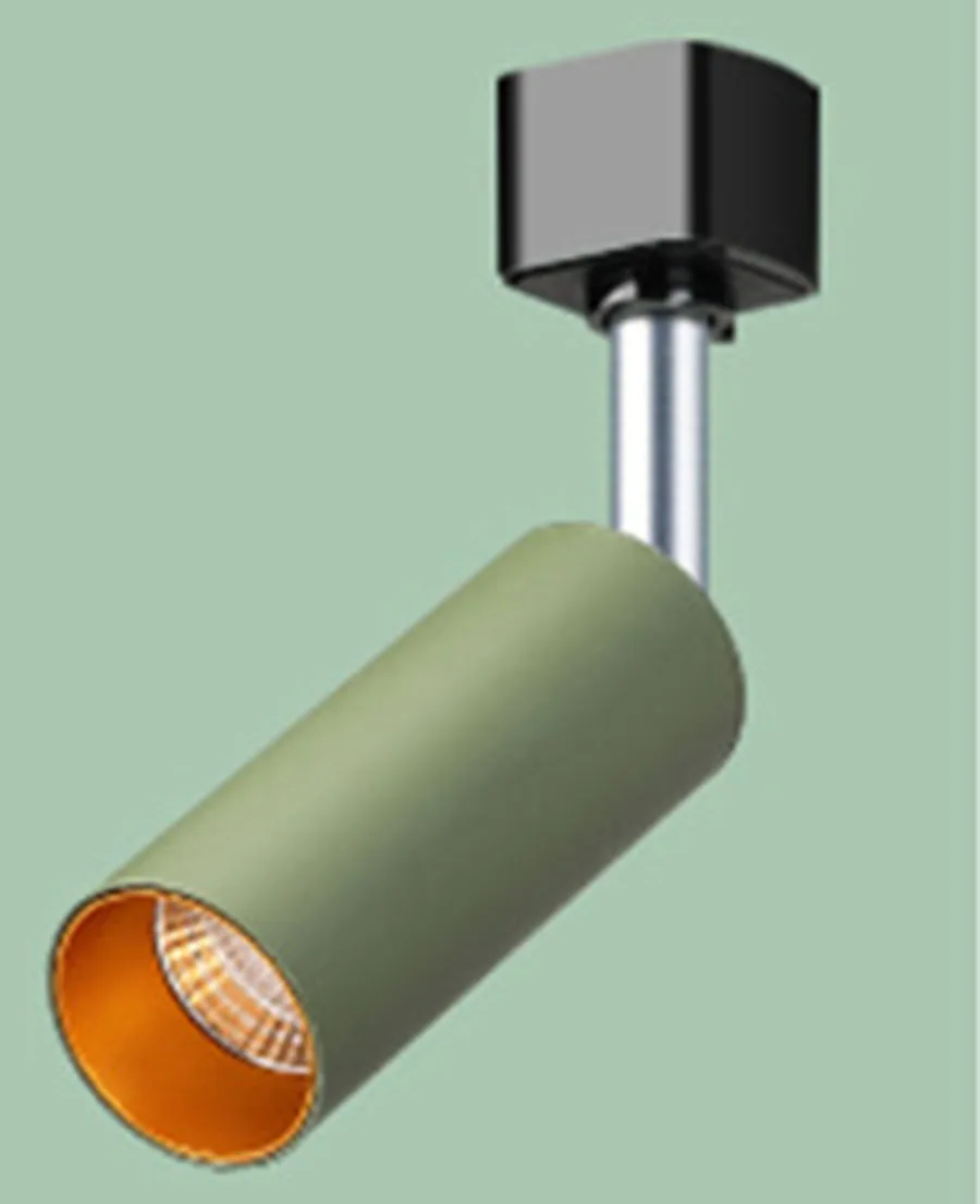 Thrisdar скандинавский светодиодный светильник 360+ 180 Угол вращения для кофейни магазин одежды рельсовый трек Точечный светильник Светодиодный точечный светильник - Испускаемый цвет: Green