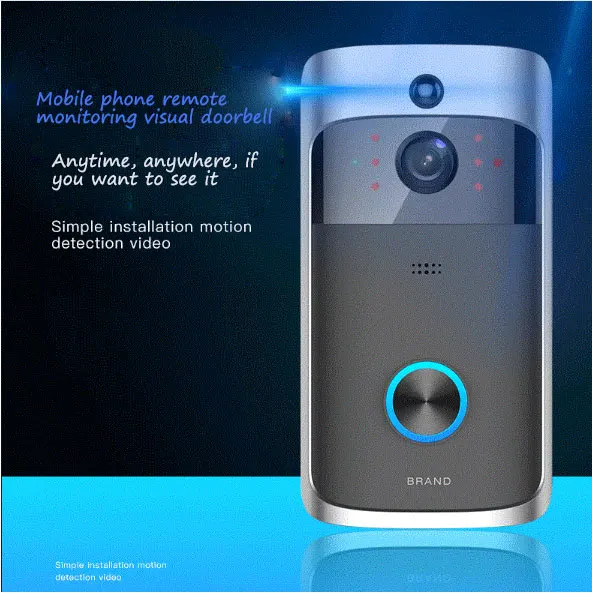 

Video doorbell intercom 720P WiFi Peephole Door Viewer & Video IP Camera Doorbell Screen Door HD Camera Motion Detect Door Bell
