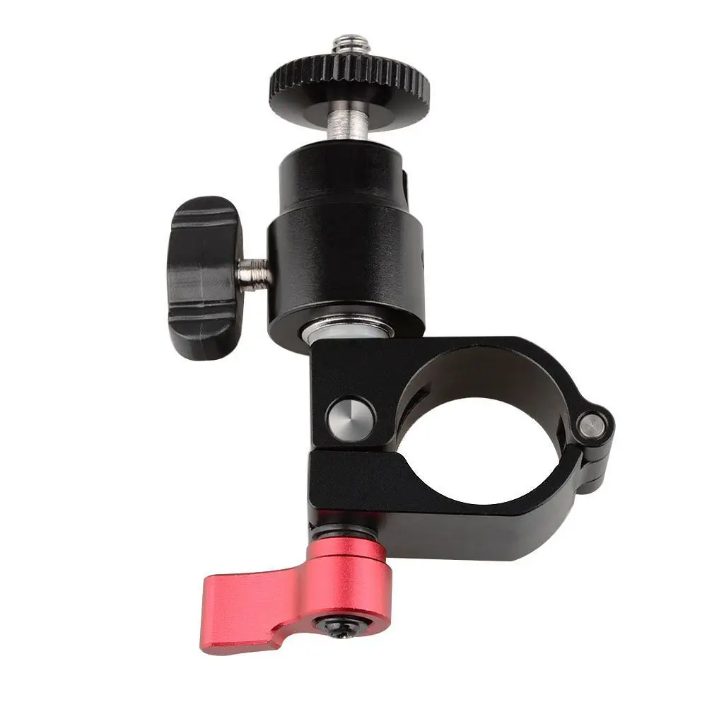 

Single Rod Clamp 360 Degree With 1/4" Adjustable Screw Tripod Mount Ball Head Camera Mount Accessories for DJI Ronin-M C1164
