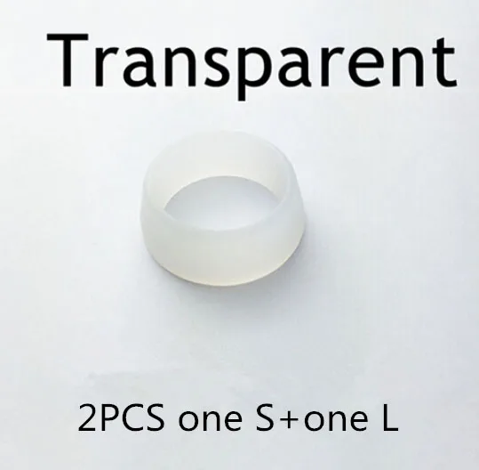 Transparent Резиновое кольцо-Пыльник для велосипеда, водонепроницаемый силиконовый чехол для подседельный штырь для велосипеда,, 2 шт./два размера - Цвет: Transparent