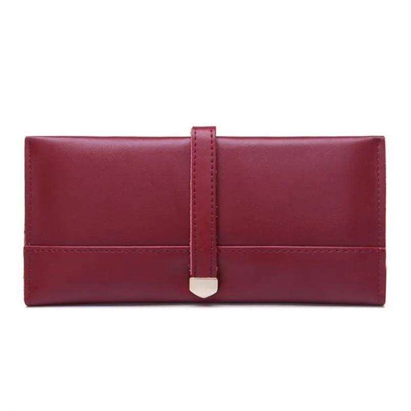 wine red card wallet women wallets womans genuine leather wallet female