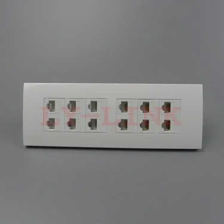 118 стены пластины с 12 портов RJ45 поддержка DIY настенные тарелки - изображение