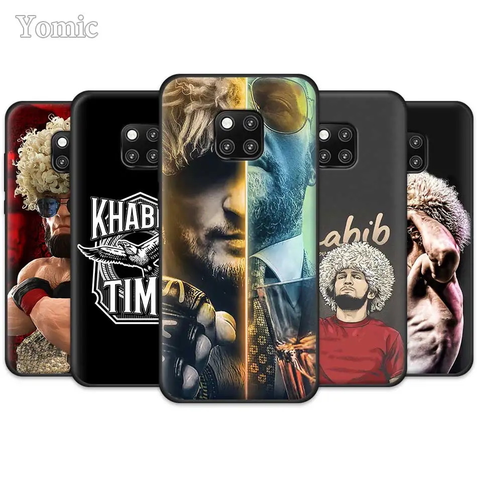 

Silicone Cell Phone Case for Huawei Mate 20 Pro 10 20 Lite Honor 20 Lite 20 Pro P20 P30 Pro khabib nurmagomedov TPU Case Cover
