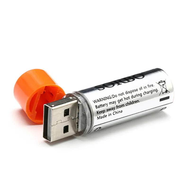 2 шт. аккумуляторная USB Батарея SORBO 1 5 в 1200 мАч час быстрая зарядка AA Li po NiMH