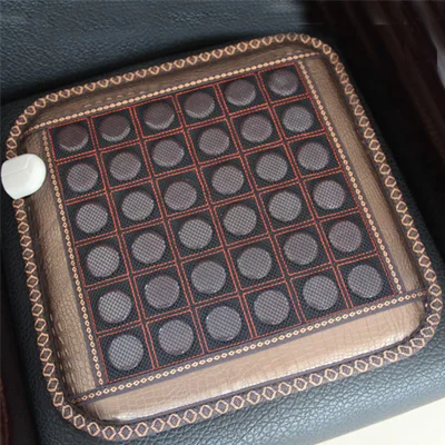 Релакс здоровья сиденье корейский матрас качество нефрит Турмалин грелку тепловой коврик Германий камень стул коврик - Цвет: Design3 45X45cm