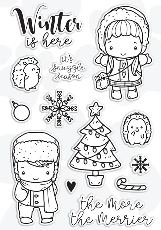 

Winter stamp Clear Stamp for Scrapbooking Transparent Silicone Rubber DIY Photo Album Deco 612