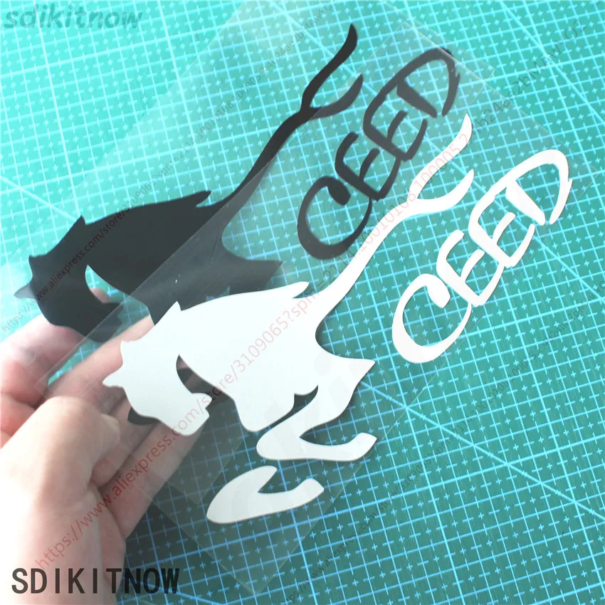 

Horse Run Cool Sports Sticker Racing Windows Decal Car Styling For kia ceed 2017 2018 2013 2010 2011 accessories